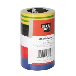 Overige Tape > KARWEI elektrische isolatietape 10 m x 19 mm (5 stuks)