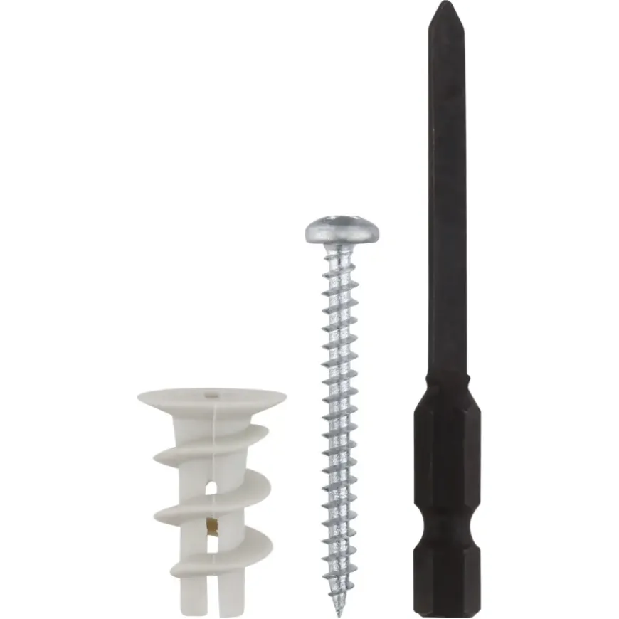 KARWEI Gips plug 6x22mm+uni ck 4x40 12ST +bit