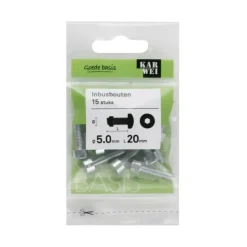 KARWEI inbusbout M5x20 mm 15 stuks