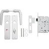Deursloten|Cilinders > KARWEI insteekslot badkamerslot/wc-slot compleet met deurschild Doorn 50mm PC 63mm