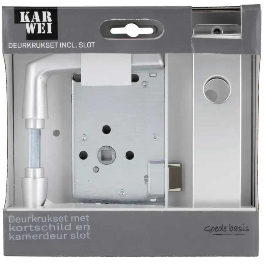 Deursloten|Cilinders > KARWEI insteekslot loopslot compleet met deurschild Doorn 50mm