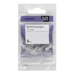 Plankdragers|Plankdragers > KARWEI kastplankdrager transparant 5 mm (10 stuks)