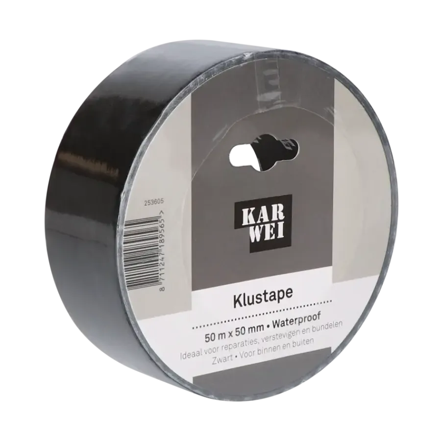 Overige Tape > KARWEI klus- en reparatietape zwart 50 m x 50 mm