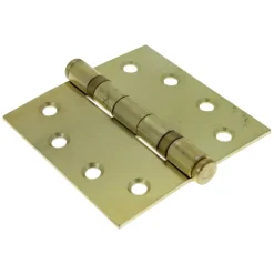 Scharnieren|Deurscharnieren > KARWEI Kogellagerscharnier 90x90 mm vermessingd