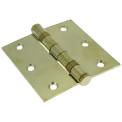Scharnieren|Deurscharnieren > KARWEI Kogellagerscharnier 75x75 mm vermessingd