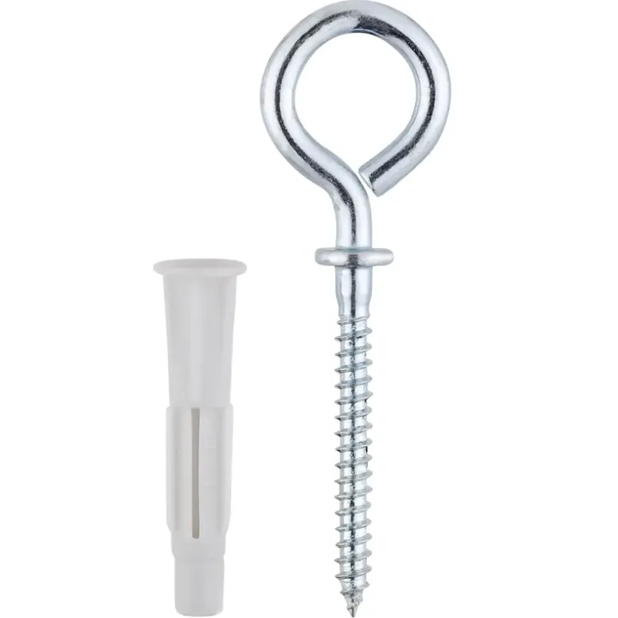 KARWEI kraagplug 6x36mm+schr.Schroefoog 4,5x70mm 4ST