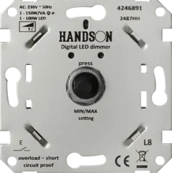 Dimmers|Inbouw Schakelmateriaal > KARWEI Led dimmer inbouw 1-150W Universeel