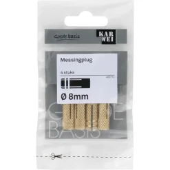 KARWEI Messingplug 8x25mm 4ST