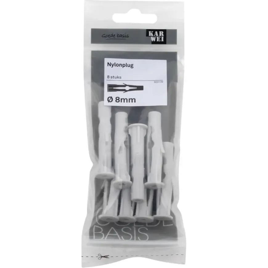 KARWEI Nylonplug 8x50mm 8ST