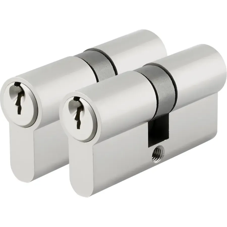 Cilinders|Cilinders > KARWEI profielcilinder nikkel 30/30 mm gelijksluitend (2 stuks)