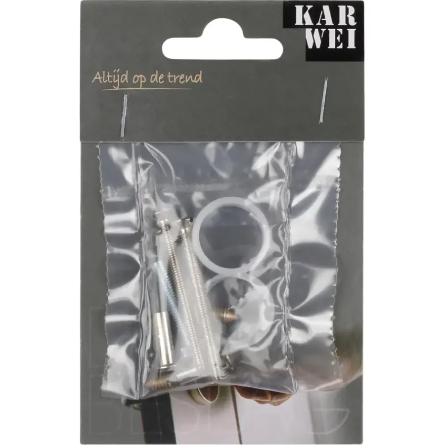 Deurbeslag Buitendeur|Deur Accessoires > KARWEI renovatieset nikkel