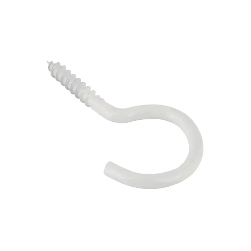 KARWEI Schroefhaken wit 3,5mm - 50mm 6st.