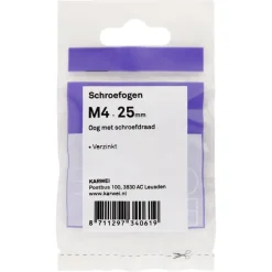 KARWEI Schroefogen verzinkt M4 - 25mm 6st.