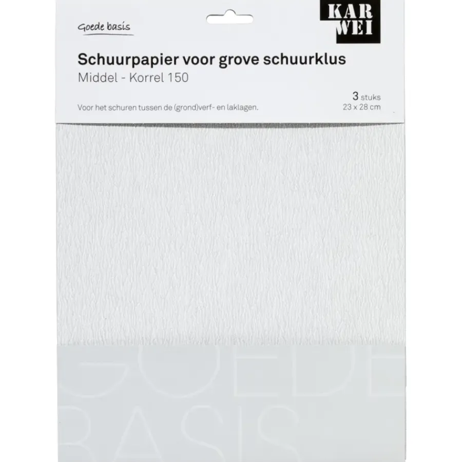 Schuuraccessoires > KARWEI schuurpapier grove schuurklus middel K150