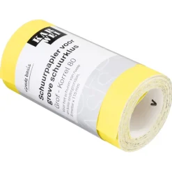 Schuuraccessoires > KARWEI schuurpapier op rol grove schuurklus grof K80