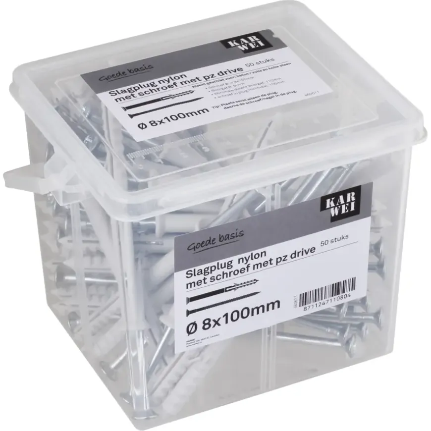 KARWEI slagplug 8x100mm / 4,8x105mm 50ST