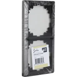 Afdekramen|Inbouw Schakelmateriaal > KARWEI Solis afdekraam 2-voudig antraciet