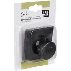 Dimmers|Inbouw Schakelmateriaal > KARWEI Solis centraalplaat dimmer antraciet