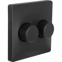 Dimmers|Inbouw Schakelmateriaal > KARWEI Solis Centraalplaat Duodimmer Antraciet