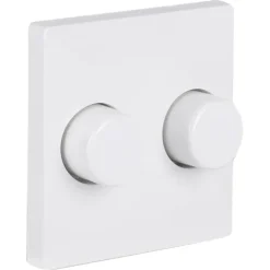 Dimmers|Inbouw Schakelmateriaal > KARWEI Solis Centraalplaat Duodimmer Wit