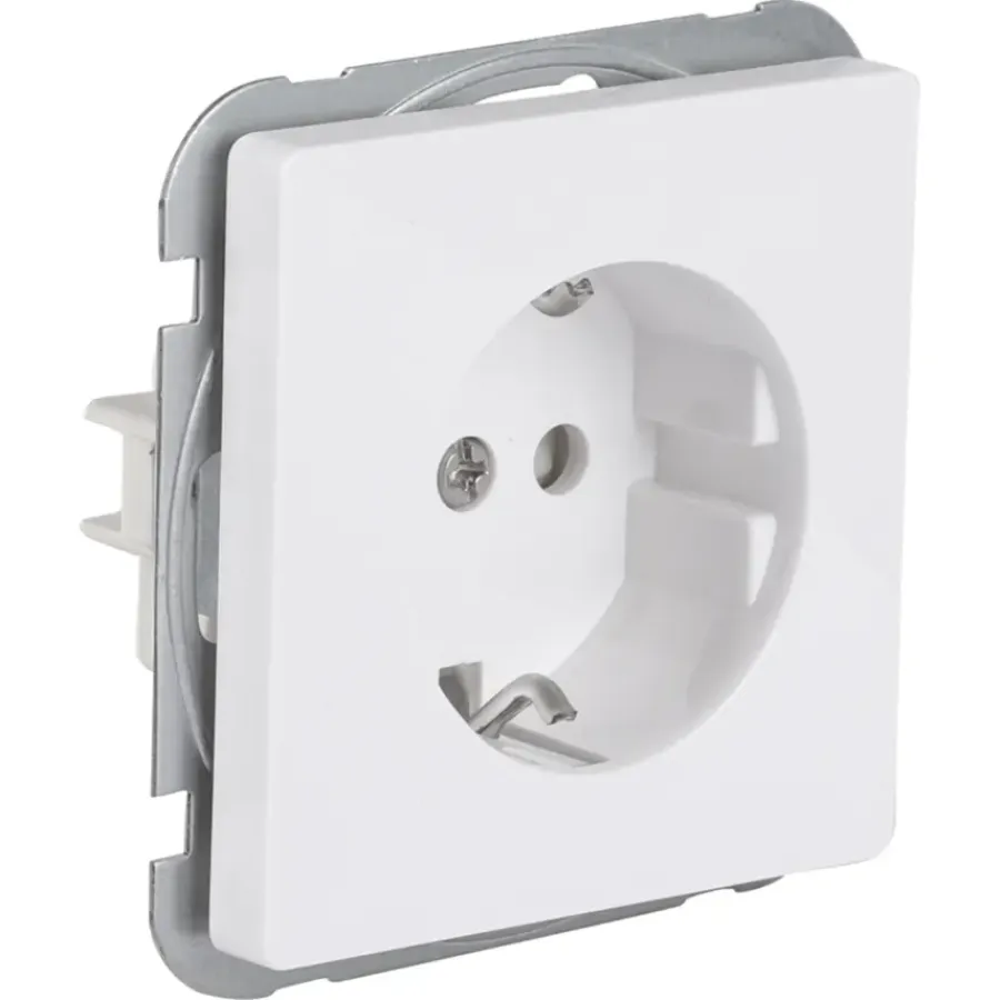 Inbouw Schakelmateriaal|Stopcontacten & Overige Contactdozen > KARWEI Solis enkel wandcontactdoos wit