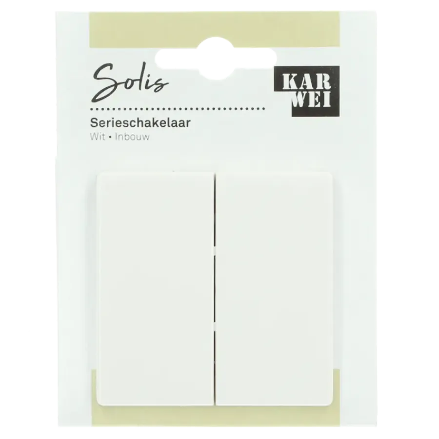 Schakelaars|Stopcontacten & Overige Contactdozen > KARWEI Solis serieschakelaar wit