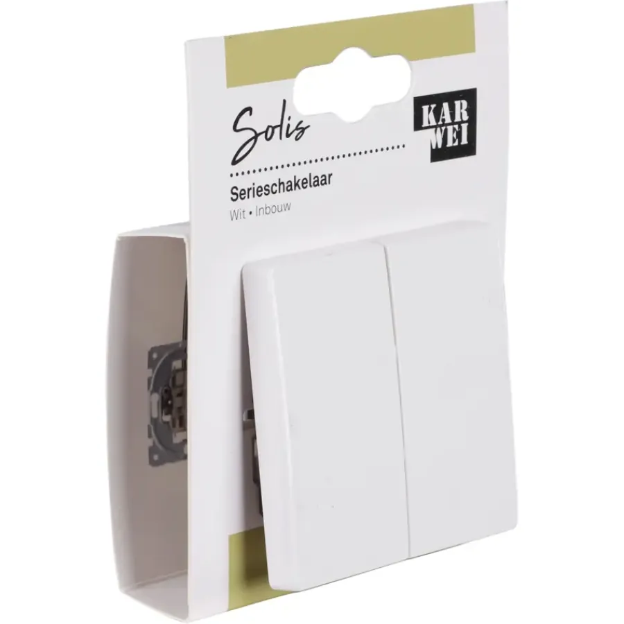 Schakelaars|Stopcontacten & Overige Contactdozen > KARWEI Solis serieschakelaar wit