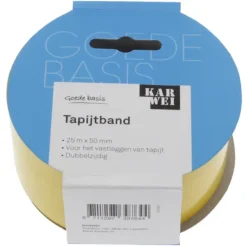 Overige Tape > KARWEI tapijtband dubbelzijdig 25mx50mm