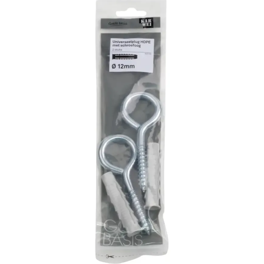 KARWEI uni-plug 12x60mm + Schroefoog 10x100mm 2ST