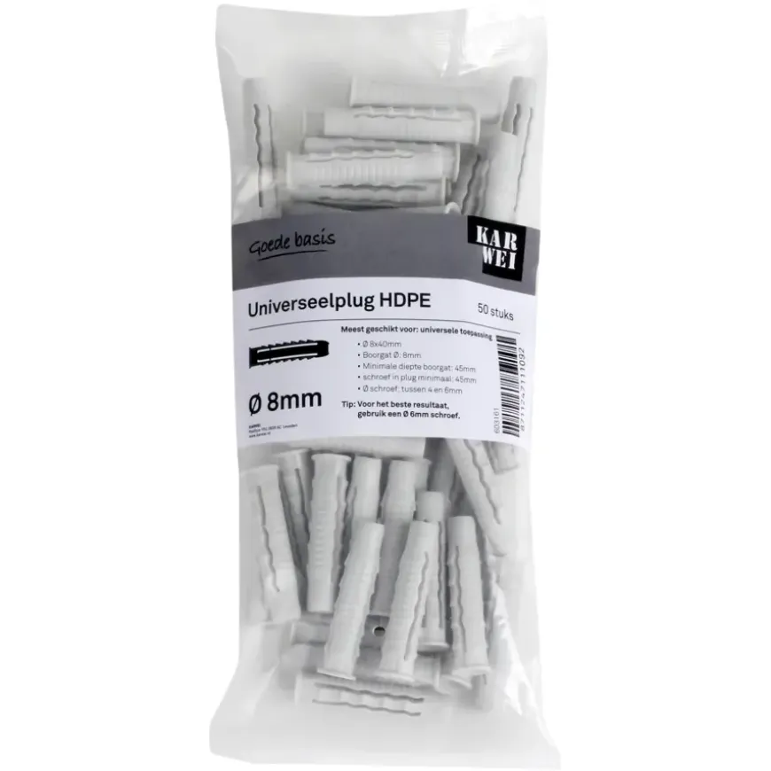 KARWEI uni-plug 8x40mm 50ST