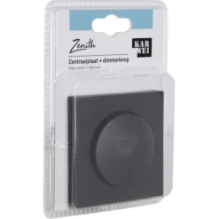 Dimmers|Inbouw Schakelmateriaal > KARWEI Zenith centraalplaat dimmer mat zwart