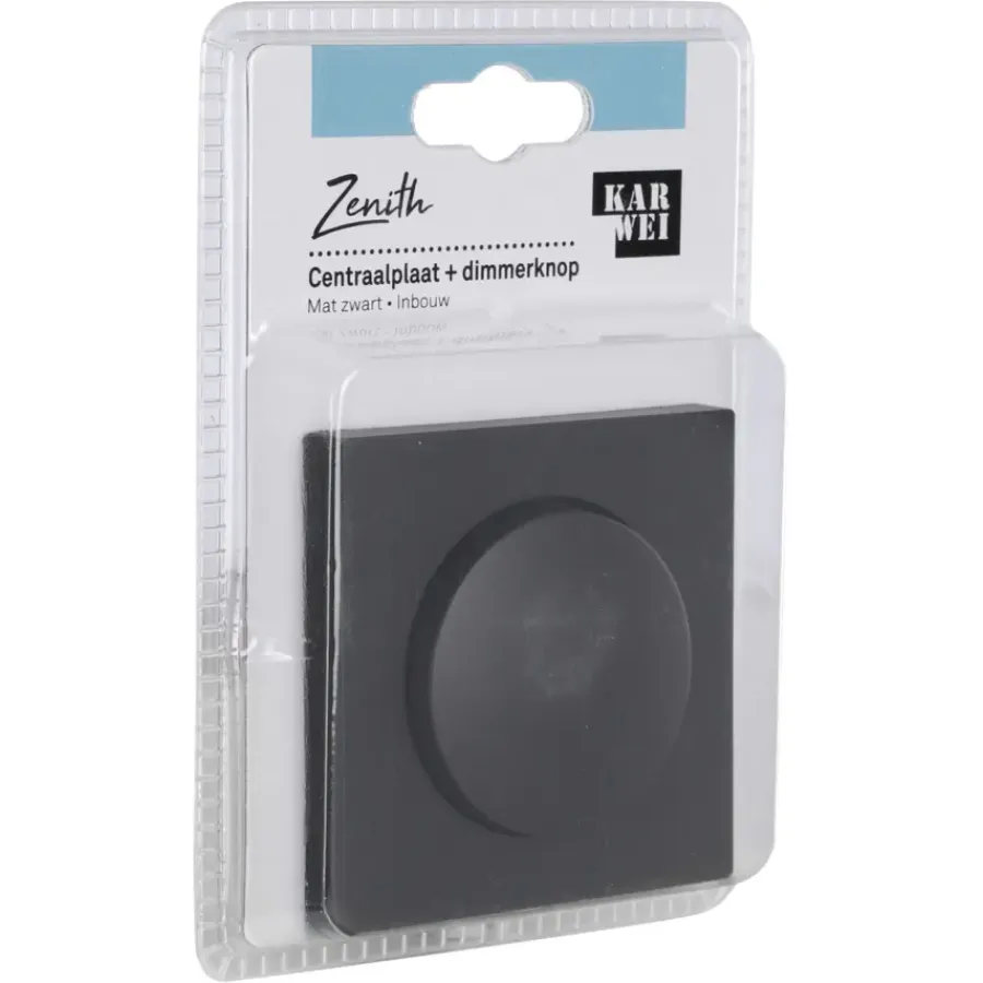 Dimmers|Inbouw Schakelmateriaal > KARWEI Zenith centraalplaat dimmer mat zwart