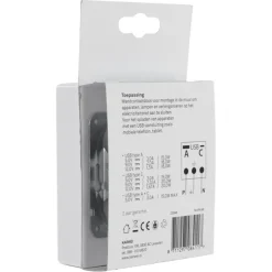 Inbouw Schakelmateriaal|Stopcontacten & Overige Contactdozen > KARWEI Zenith Dubbel Stopcontact Geaard met USB A+C Wit