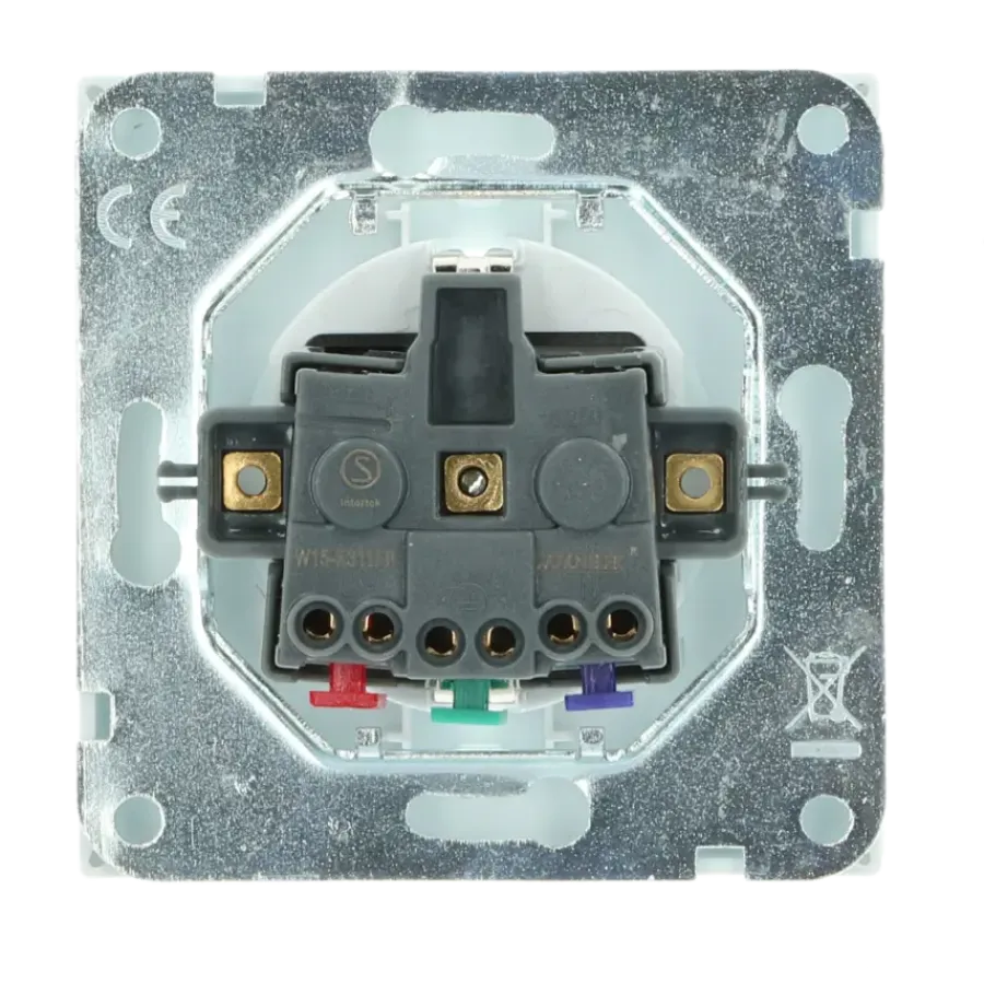 Inbouw Schakelmateriaal|Stopcontacten & Overige Contactdozen > KARWEI Zenith enkel wandcontactdoos wit