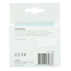 Schakelaars|Stopcontacten & Overige Contactdozen > KARWEI Zenith serieschakelaar mat zwart