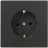 Inbouw Schakelmateriaal|Stopcontacten & Overige Contactdozen > KARWEI Zenith wandcontactdoos mat zwart