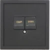 Inbouw Schakelmateriaal|Stopcontacten & Overige Contactdozen > KARWEI Zenith wandcontactdoos UTP mat zwart
