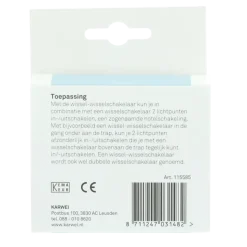 Schakelaars > KARWEI Zenith wissel-wisselschakelaar wit