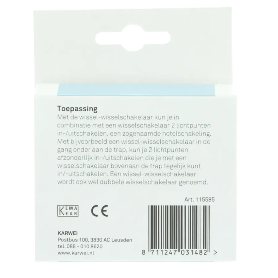 Schakelaars > KARWEI Zenith wissel-wisselschakelaar wit