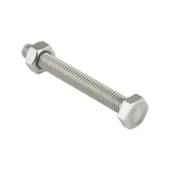KARWEI zeskantbout voldraad rvs M8x60 mm 8 stuks
