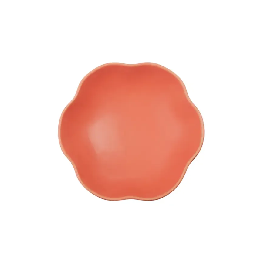 Keramieken fruitschaal rood 25x25x30cm
