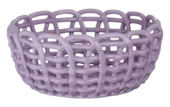 Keramieken mand lila 23x23x10,3cm