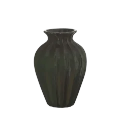 Keramieken vaas groen 25,4x25,4x38cm