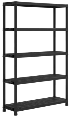 Keter Plus stellingkast kunststof zwart 120 x 40 x 187 cm