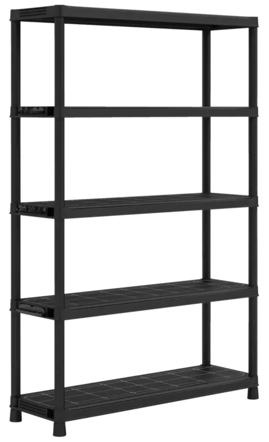 Keter Plus stellingkast kunststof zwart 120 x 40 x 187 cm