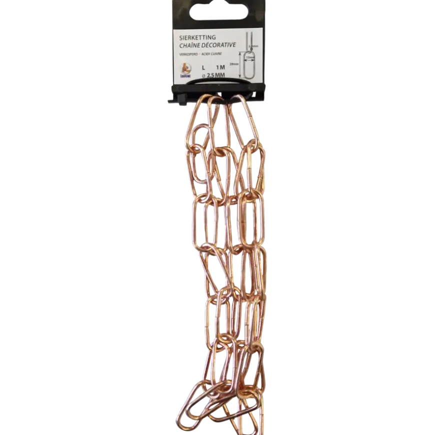 Ketting verkoperd 23x11x2,5 mm 1 meter