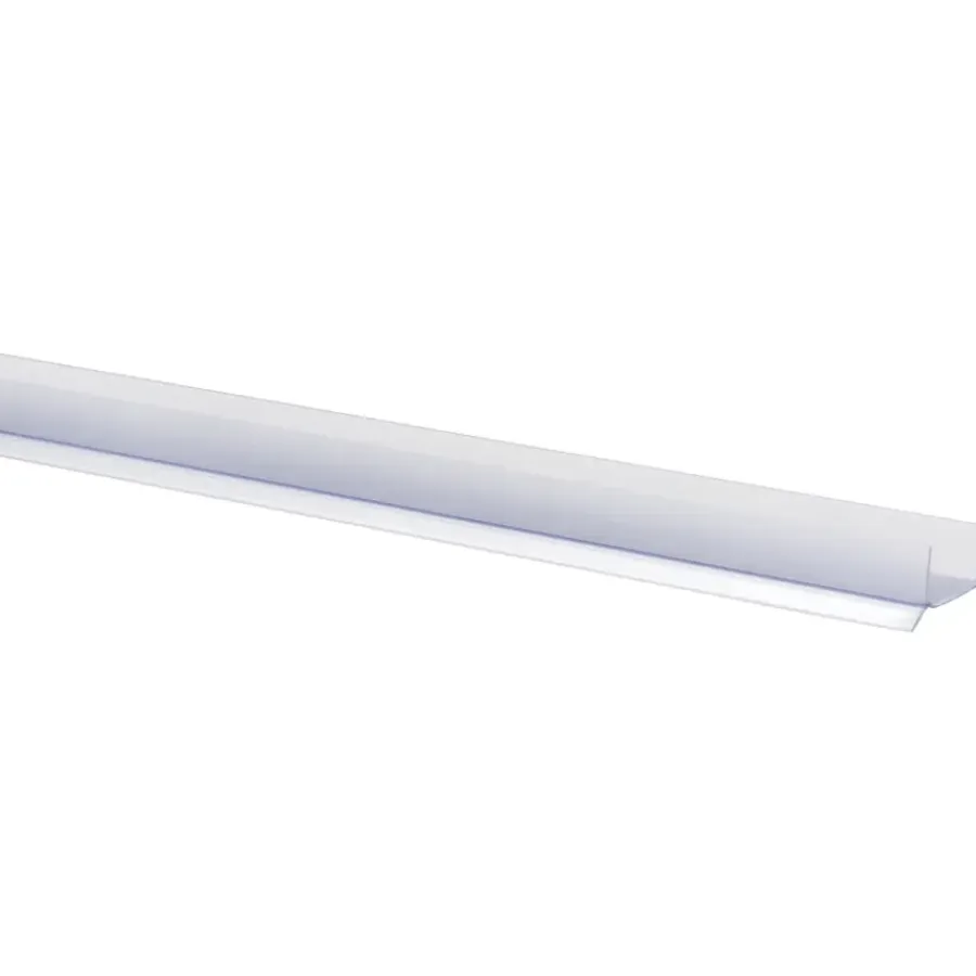 Kunststofprofielen|Overgangsprofielen > Geen Keukenplintprofiel kunststof 9.5x20mm transparant lengte 260cm