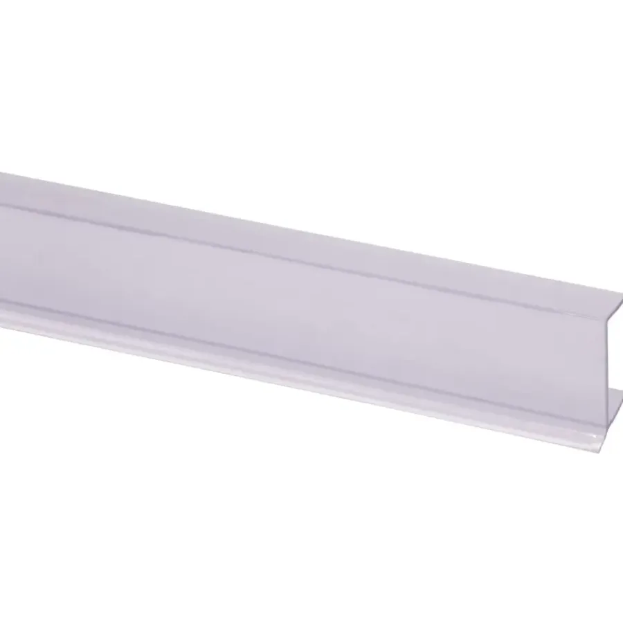 Kunststofprofielen|Overgangsprofielen > Geen Keukenplintprofiel kunststof 9.5x20mm transparant lengte 260cm