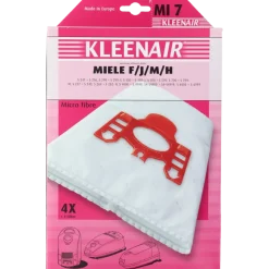 Overige Elektrisch Gereedschap Accessoires|Stofzuigerbenodigdheden > Kleenair Stofzuigerzak Miele F/J/M/HÂ MI 7 4Â stuks + 1 filter