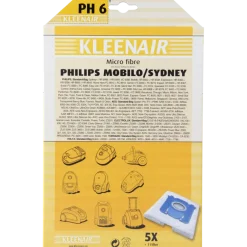 Overige Elektrisch Gereedschap Accessoires|Stofzuigerbenodigdheden > Kleenair Stofzuigerzak Philips Mobilo/Sydney PH 6 5 stuks